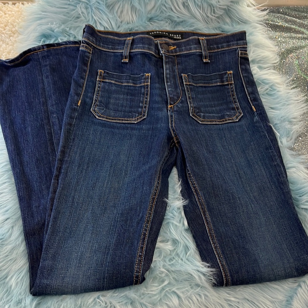 NWOT! Veronica Beard Jeans! Vintage Style Flared Cut! Size 25